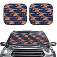 thumbnail image 2 of Saiise Bowling Ball And Flame for Foldable Car Sun Shades (2-Pack) Offer Sun Protection with an Easy-fold Design for Convenient Windshield Shading-Small, 2 of 6