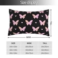 thumbnail image 2 of Pofeuu Gradient Butterfly Print Polyester Microfiber Plush Pillowcases, Super Soft and Cozy Pillow Case Covers with Envelop Closure（Pillow core not included）-20"x30", 2 of 6