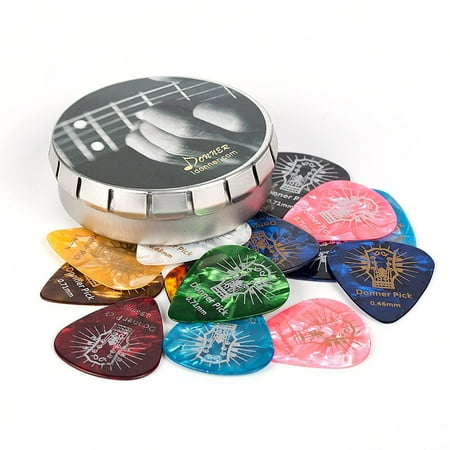 Rolling Stones Guitar Pick Donner Celluloid Guitar Picks 16 Pack Includes Thin, Medium, Heavy & Extra Heavy Gauges ()