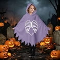 thumbnail image 6 of Zylarhe Kids Halloween Dancewear Jumpsuit for Stage Performances Party Events Playful Home Outfit Purple 6-7 Years, 6 of 8