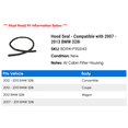 thumbnail image 2 of Hood Seal - Compatible with 2007 - 2013 BMW 328i 2008 2009 2010 2011 2012, 2 of 2