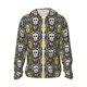 thumbnail image 1 of Fotbe Sugar Skulls Chaqueta con Protección Solar UPF 50+ para Hombre y Mujer, Camisa con Capucha y Bolsillos-Large, 1 of 7
