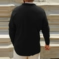 thumbnail image 3 of Men's Henley T-Shirt Solid Color Long Sleeve Button up Collar Button Pocket Tee Tops Moisture Wicking Casual Shirts, 3 of 7