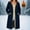 Navy, variant on Womens Sherpa Fleece Lined Jacket Full Zip Up Hooded Long Coats Casual Loose Winter Warm Outerwear with Pockets