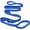 Blue, variant on Stretching Strap Yoga Straps for Physical Therapy, 10 Loops Non-Elastic Stretch Band for Pilates, Flexibility, Exercise and Gymnastics