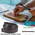 thumbnail image 4 of 3 Roll 25mm Wide Genuine Leather Strip Flat Leather Cord 2mm Thick Leather Strap Cowhide String Braiding Thread Rope, 4 of 9