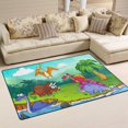 thumbnail image 2 of Coolnut Area Rug 60 x 39 inch (5'x 3'3"), Carpet Dinosaur Wild Nursery Rug Floor Mat for Hardwood Floor Entrance Living Room Bedroom, 2 of 6