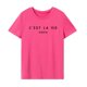 thumbnail image 1 of Camiseta de mujer de verano Tops transpirable moda cuello redondo camiseta para vacaciones calle M, 1 of 8