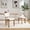 Beige, variant on PORKISS Upholstered Dining Chairs Set of 2, Mid-Century Kitchen Chairs with Solid Wood Legs and Cushioned Wingback for Kitchen, Beige