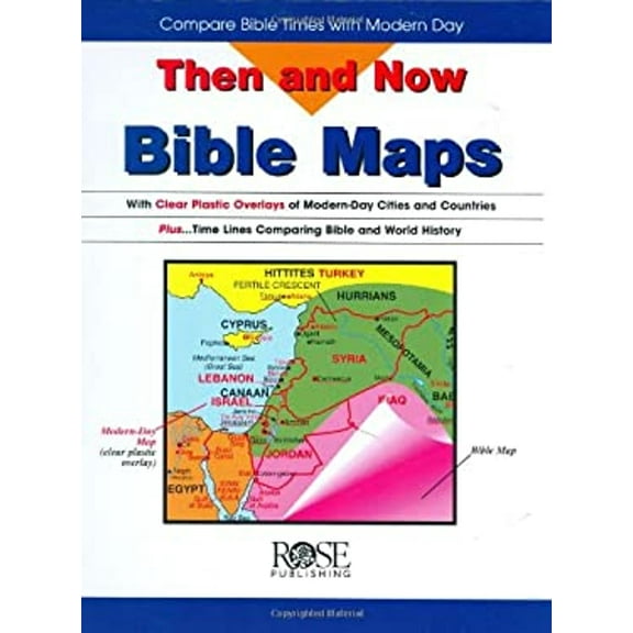 Pre-Owned Then and Now Bible Maps : Compare Bible Times with Modern Day (Hardcover) 9780965508209