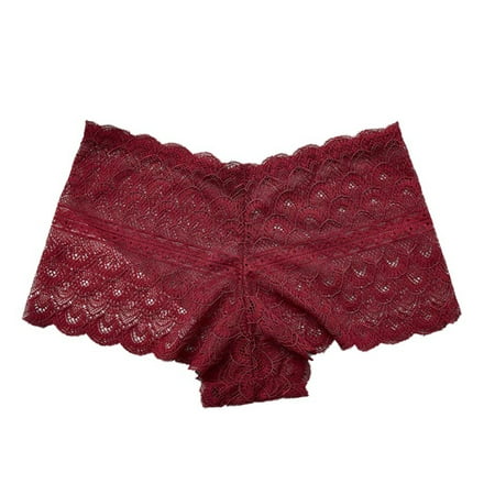 

Valcatch Lace Boyshort Panties for Women Breathable Soft Stretch Hipster Panty