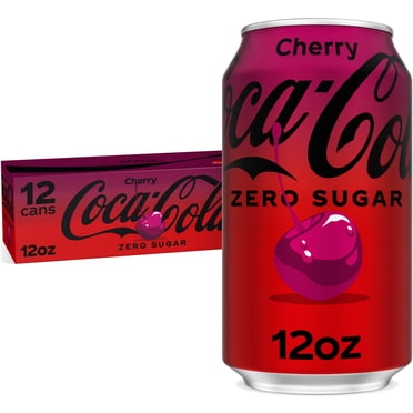 Coca-Cola Zero Sugar Cherry Soda Pop Fridge Pack Cans, 12 fl oz, 12 Pack