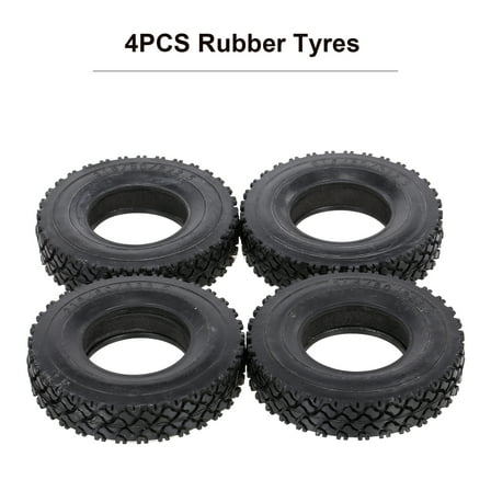 Car 4Pcs 85mm Rubber Tyres Wheel Tires 20mm Width With Sponge Compatible For 1:14  Tractor Trucks RC Car
