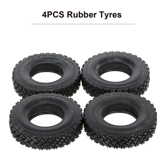 Car 4Pcs 85mm Rubber Tyres Wheel Tires 20mm Width With Sponge Compatible For 1:14  Tractor Trucks RC Car