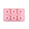 thumbnail image 2 of Moldes de silicona para donas, paquete de 4 moldes de silicona antiadherentes de grado alimenticio para hornear donas, verde, rosa, amarillo y morado, 2 of 5