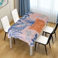 thumbnail image 3 of Yayeee Tablecloths for Rectangular Tables 60 x 108 inch Party Table Cover, Pink Leaves, 3 of 6