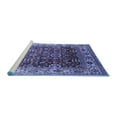 thumbnail image 2 of Ahgly Company Machine Washable Indoor Square Oriental Blue Industrial Area Rugs, 6' Square, 2 of 4