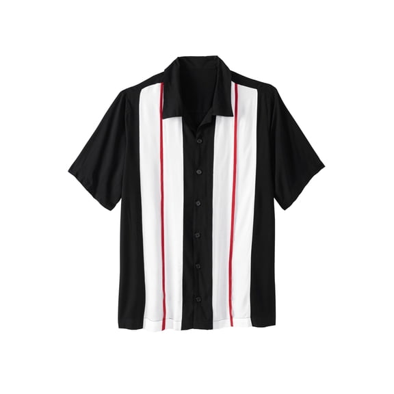 KingSize Men's Big & Tall Colorblock Camp Shirt