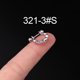 thumbnail image 1 of Pendientes de perforación de varilla fina de acero inoxidable de 20 g, creativos, con forma de hueso de oreja, con tornillo europeo y americano, pendiente de bola con tornillo único, 1 of 6