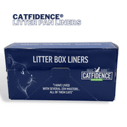 Catfidence XL Cat Pan Liners  Durable, Eco-Friendly, and Antimicrobial - Contains 10 Jumbo Drawstring Litter Box Liners