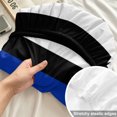 thumbnail image 4 of Full Size Fitted Sheet Set - Blue American Flag 3 Piece Bedding Sets 16" Deep Pocket Fitted Sheet with 2 Pillowcases Black White Striped US Flag Stars Brushed Microfiber Hotel Luxury Bed Sheets, 4 of 9