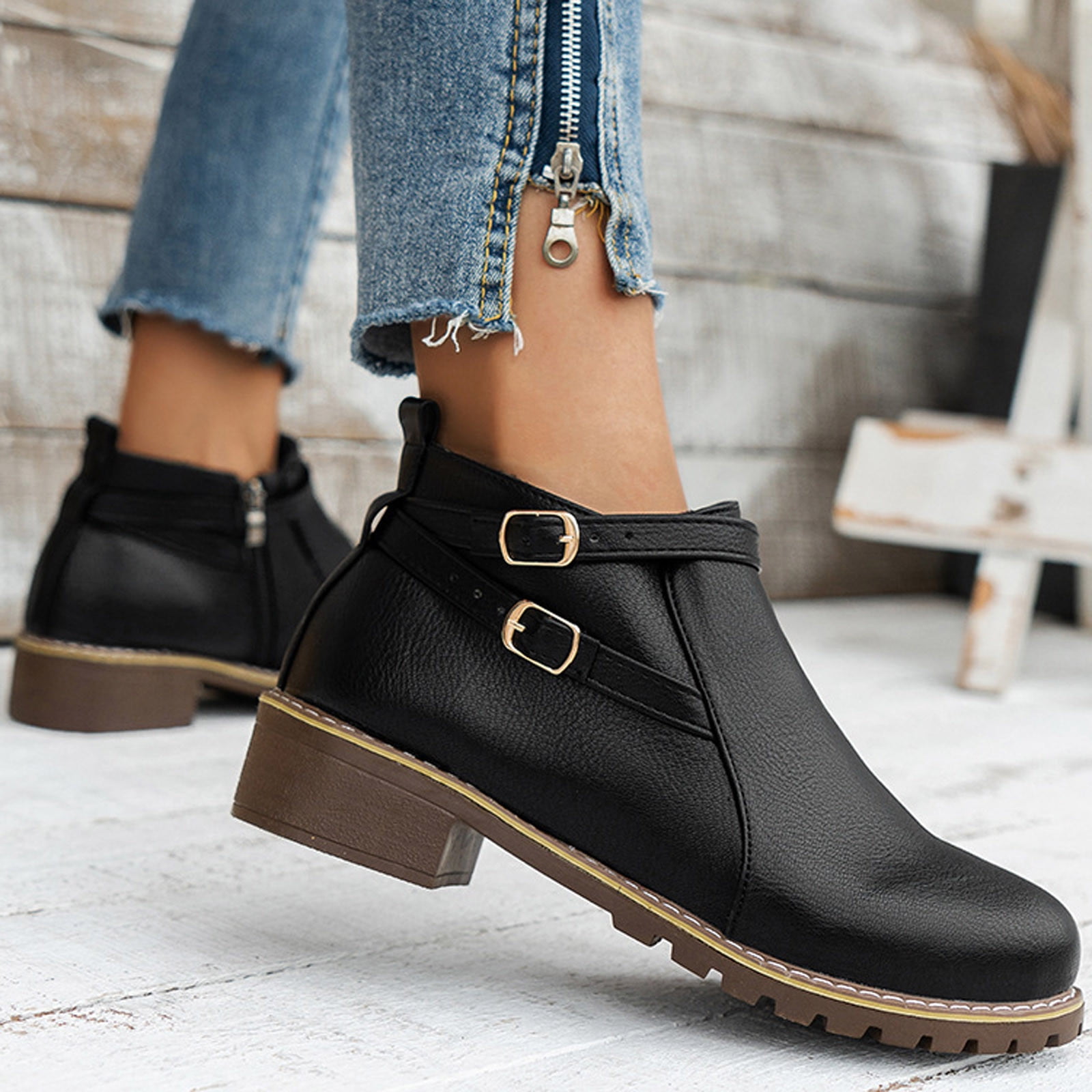 Tponi Womens Winter Boots Clearance Shoes Women Boots Womens Dress Boots Round Toe High Heel Ankle High Nightclub Womens Comfort Boots in Nepal at NPR 4867 Rating 5