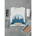thumbnail image 3 of Skyline Badge Chicago City Men White T-Shirt, Male Large, 3 of 4