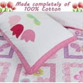 thumbnail image 6 of Cozy Line Home Fashions Butterfly Flower 100% Cotton 2-Piece Twin Quilt Bedding Set, 6 of 7