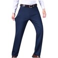 thumbnail image 5 of USNSM Straight Suit Pants for Men Business Casual Pants Plus Size Dress Slacks Slim Fit Lightweight Pants Stretch Pants with Pocket Blue XXL, 5 of 6