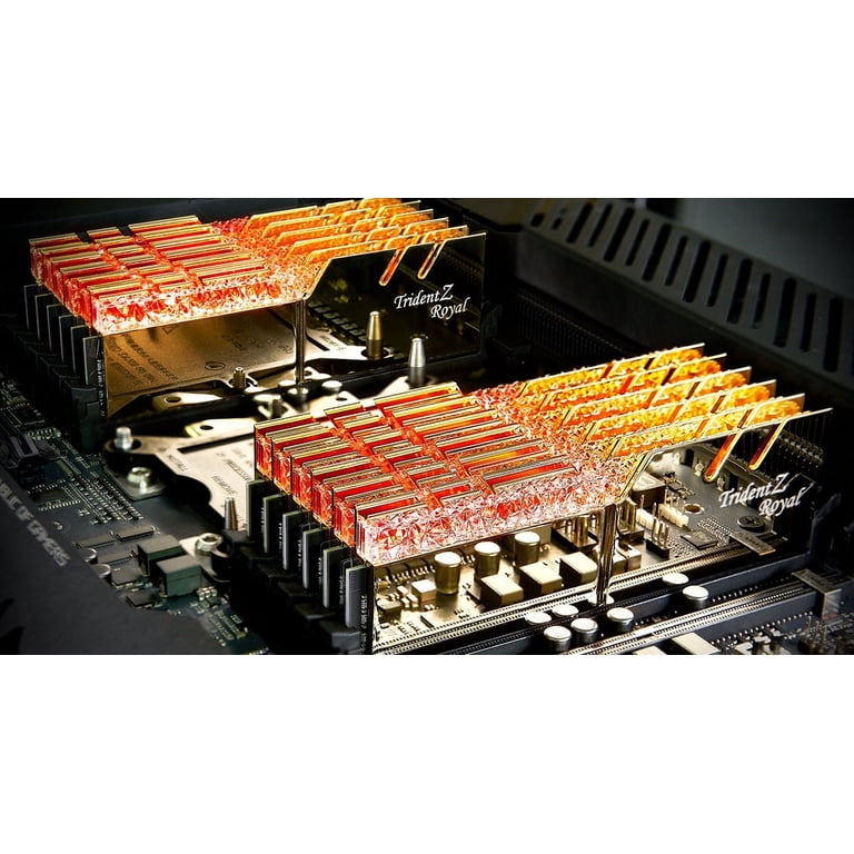 G.Skill Trident Z Royal Elite 64 Go (2 x 32 Go) DDR4 4000 MHz CL18 - Or - Mémoire PC