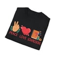thumbnail image 4 of Peace Love Scrapbooking Crafting Lover Card Making Expert T-Shirt, 4 of 4