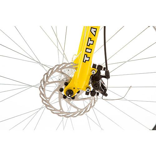 Bike USA 135-8018 Glacier PRO Alloy Dual Suspension All Terrain 21-Speed 19-Inch Frame Mountain Bike, Yellow & Black,