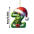 thumbnail image 1 of 2D Acrylic Christmas Tree 26 Letter Pendant Decorative Gift Family Christmas Party Pendants, 1 of 4