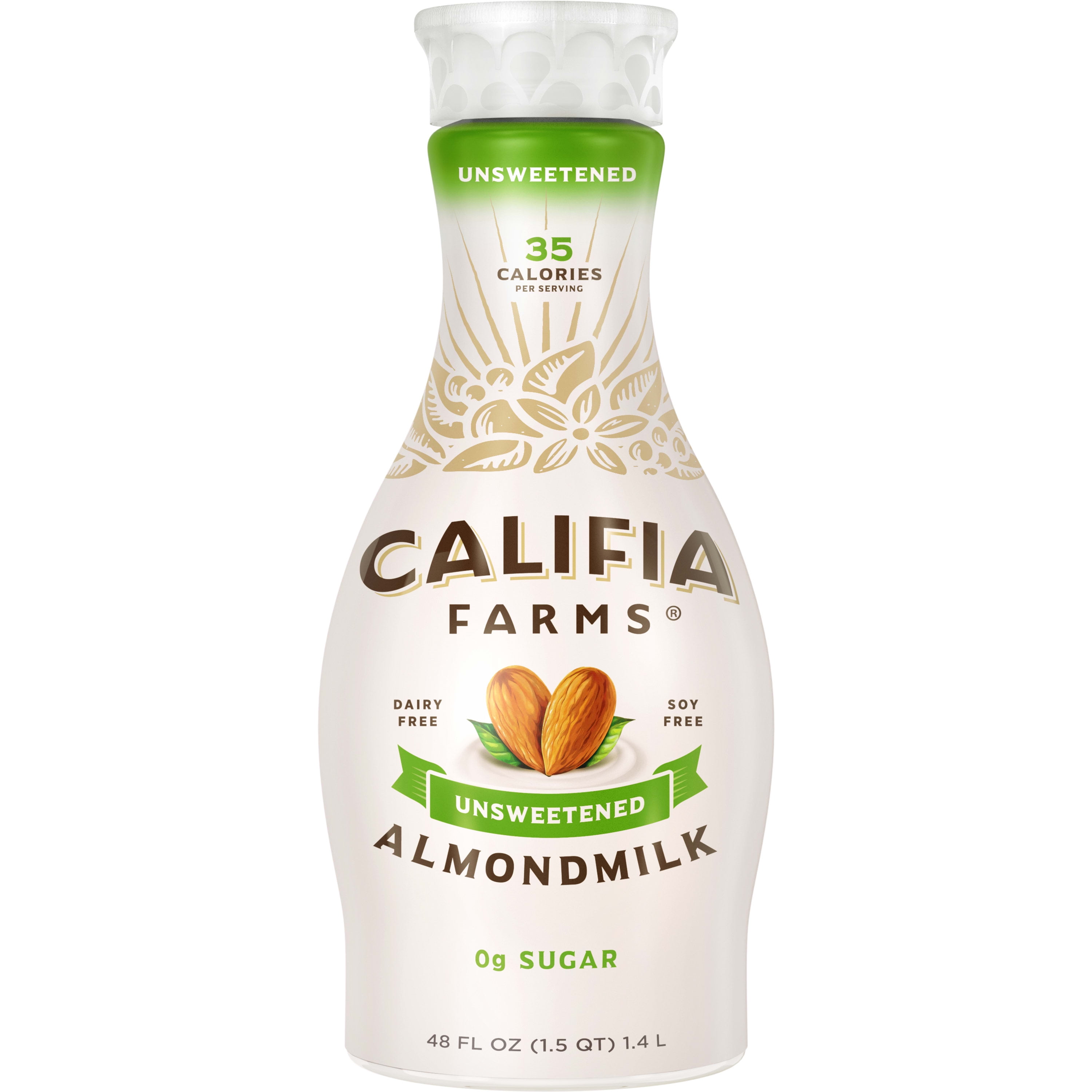 Califia Farms Unsweetened Almond Milk 48 Fluid Ounces Walmart
