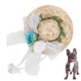 thumbnail image 4 of Sombrero para perro, mini sombrero de paja, sombrero mexicano divertido, decoraciones para fiestas, sombrero de hénice para perro, sombrero para gato, gorra el, 4 of 7