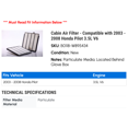 thumbnail image 2 of Cabin Air Filter - Compatible with 2003 - 2008 Honda Pilot 3.5L V6 2004 2005 2006 2007, 2 of 2