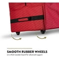 thumbnail image 4 of 600D Oxford Fabric Large Rolling Christmas Tree Storage Bag - Fits 9 Ft Artificial Trees -  Christmas Tree Bag For Storage Box For Xmas, Durable Handles and Wheels - Quilted Red, 4 of 7