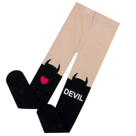 

Binwwede Lovely Little Girl s Tight Pantyhose Velvet Material with Devil Pattern MHXX