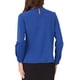 thumbnail image 3 of BLUSA DE CHIFFON CON CUELLO ALTO INSPIRADA EN CHIC OTOÑO INVIERNO PARA MUJERES, CAMISA DE MANGA LARGA DE NEGOCIOS CASUAL EN AZUL REAL, 3 of 6