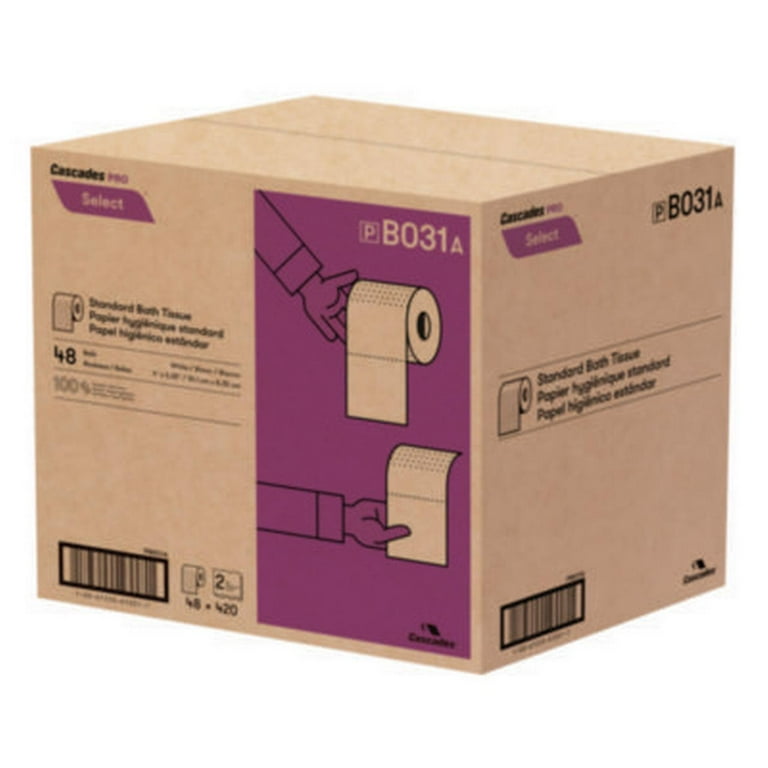 Select Standard Bath Tissue, 2-Ply, White, 4 x 3.25, 420 Sheets/Roll, 48 Rolls/Carton Select Standard Bath Tissue, 2-Ply, White, 4 x 3.25, 420 Sheets/Roll, 48 Rolls/Carton