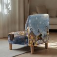 thumbnail image 5 of HELLHERO Winter Snowman Armless Accent Chair Protector, Dustproof Anti Scratch Armless Accent Chair Cover Protector for Banquets Hotel, 5 of 8