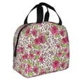 thumbnail image 2 of Sikiie Rose Mix Leopard 4 Lunch Bag for Women & Men Adult Insulated Lunch Box, Food Lunch Containers Lunch Tote Bags for Work, Travel, Outdoor, 2 of 8
