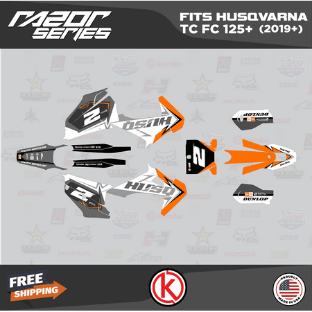 Kalair GFX Graphics Kit for Husqvarna TC125 TC250 FC250 FC350 FC450 (2019-2022) Razor Series