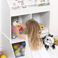 thumbnail image 3 of Toy Storage and Kids Bookshelf, Multi Cubby Organizer with Open Shelves, Storage Organizer for Playroom, Bedroom, and Nursery School, 3 of 9