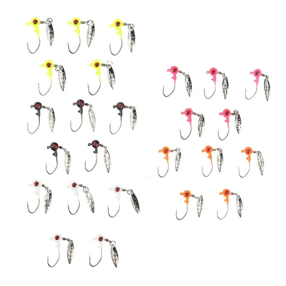 Fishing Baitwith Spinner,25PCS Fishing Lure with High Carbon Steel Fishing Bait Fishing Tackle Lure Meticulously Designed