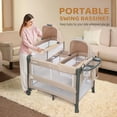 thumbnail image 6 of JOYMOR Twin Bassinet for Baby with Storage, Playyard with Two Bassinet,Side Sleeper for Infant, 6 of 10