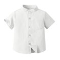 thumbnail image 1 of SDNall Printemps et Été Mignon Imprimé Garçons Hort Manches Debout Col Blouse, 1 of 9