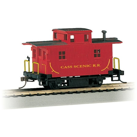 Bachmann-Silver Series(R) Wood 4-Wheel Bobber Caboose - Ready to Run -- Cass Sce