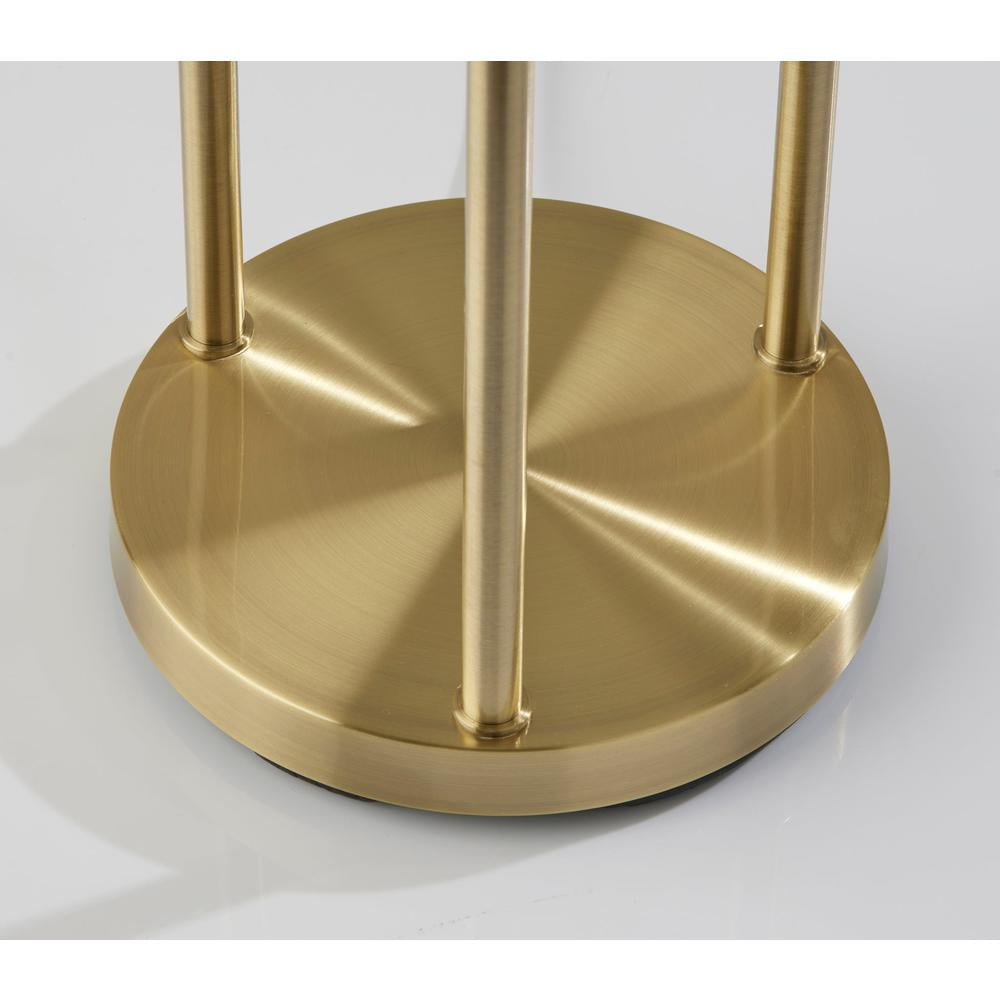 Adesso Bianca 63" Antique Brass Floor Lamp with 3 Globe Shades (4023-21)