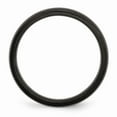 thumbnail image 2 of Stainless Steel 5mm Black IP-plated Brushed Band Size: 7; for Adults and Teens; for Women and Men, 2 of 6